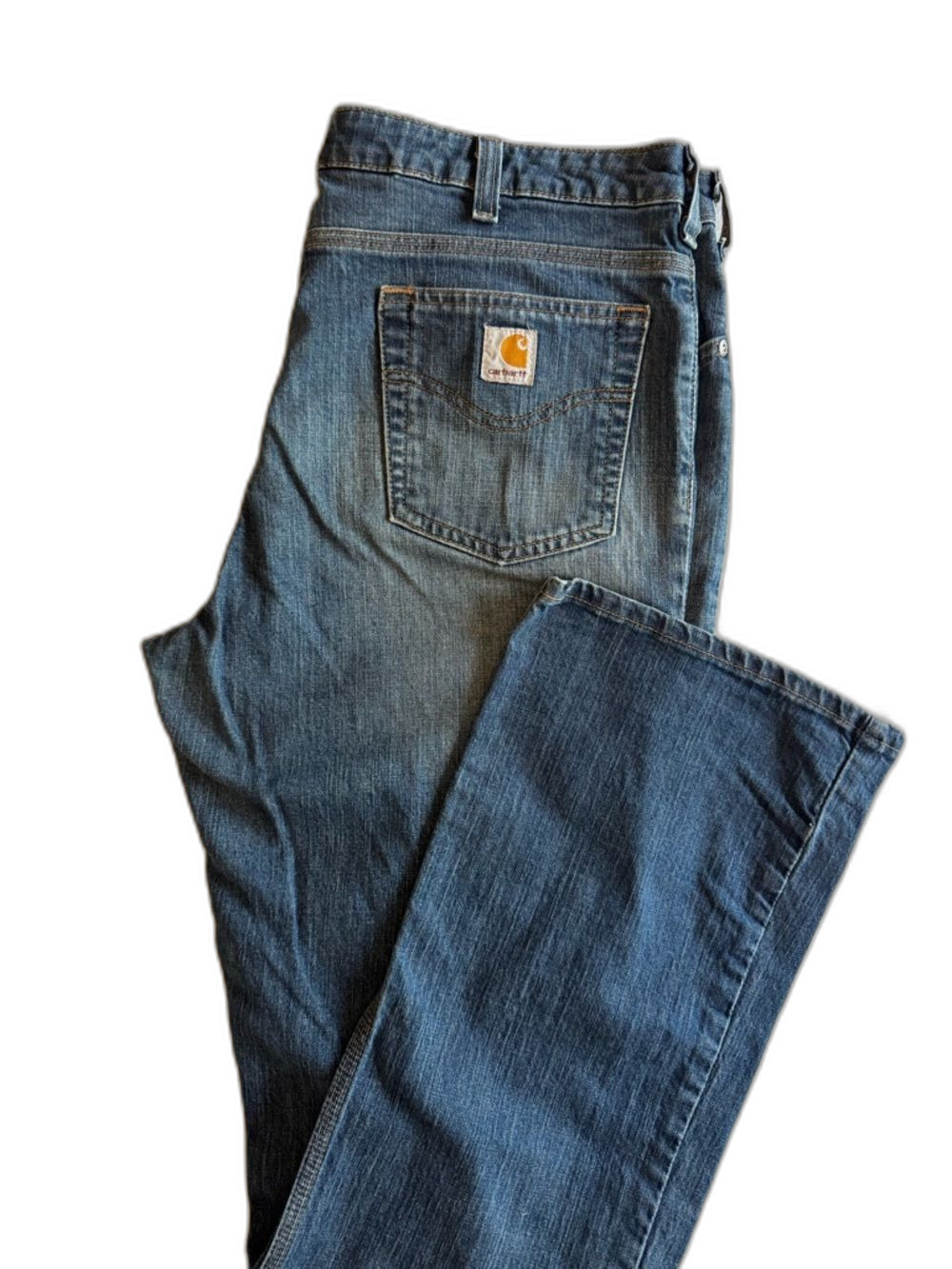 Carhartt Women's 16x34 Dark Blue Relaxed Straight Jeans